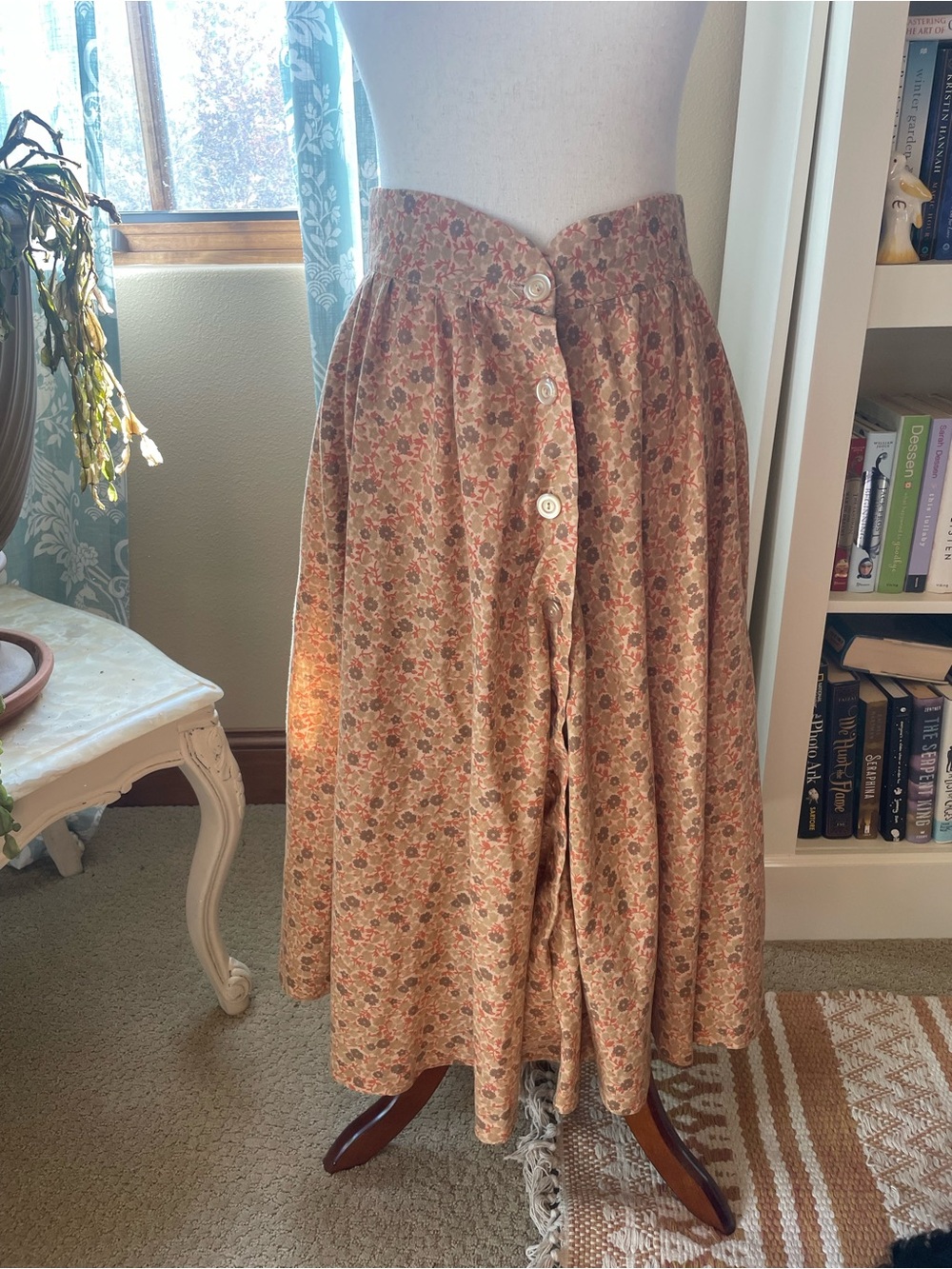 Vintage brown prairie skirt